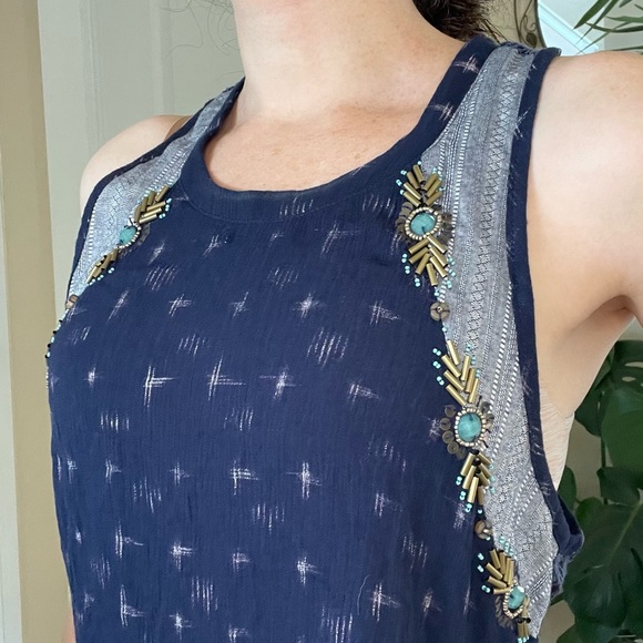 Miss Me beaded hi-low tunic XS - Picture 5 of 10